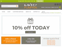 Tablet Screenshot of amberpumpkin.com